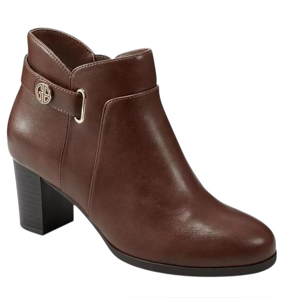 Giani Bernini Womens Artemy Block Heel Slip On Booties